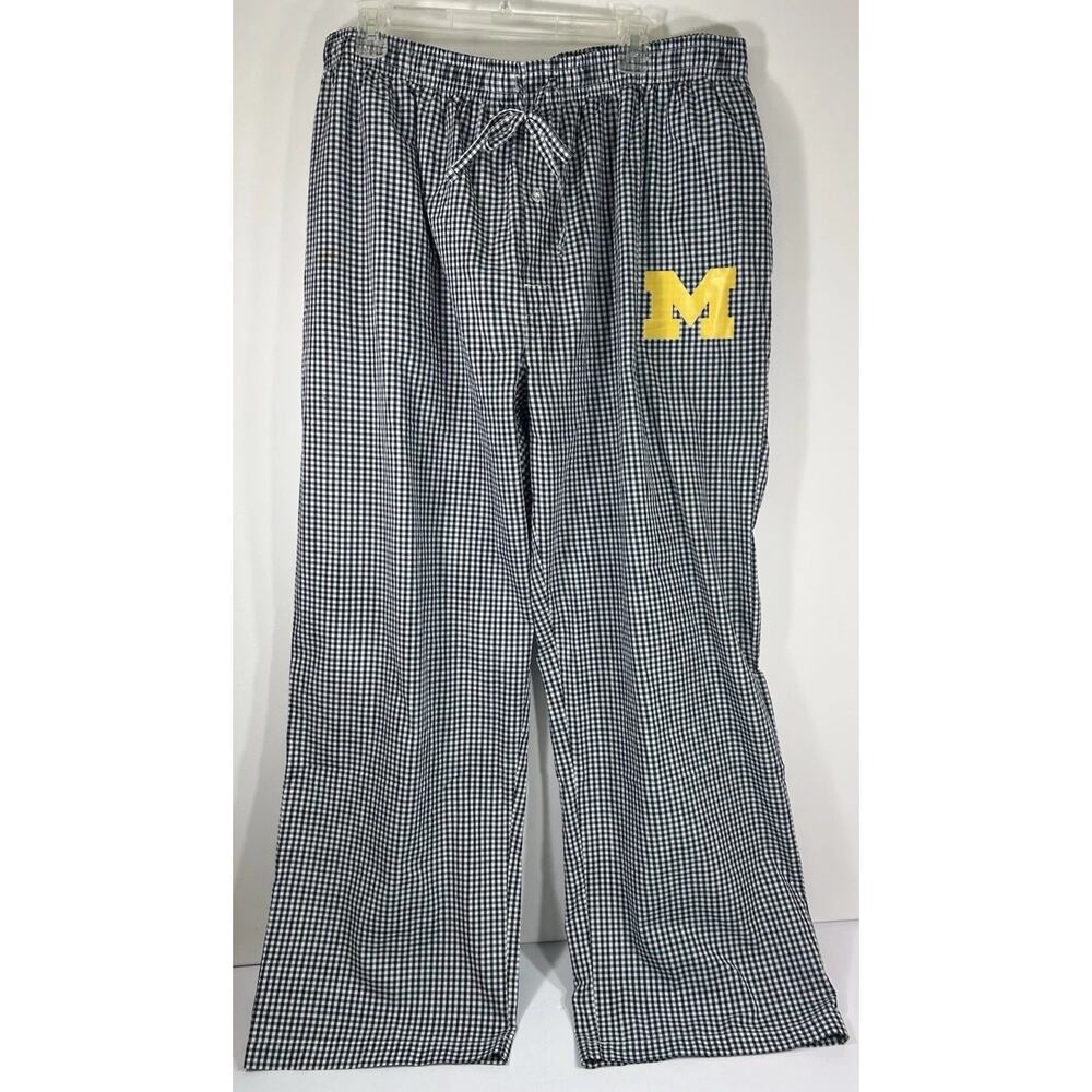 Michigan Wolverines Concept Sports Logo Drawstrings Pajamas Pants Men's XXL NWOT - Picture 2 of 7